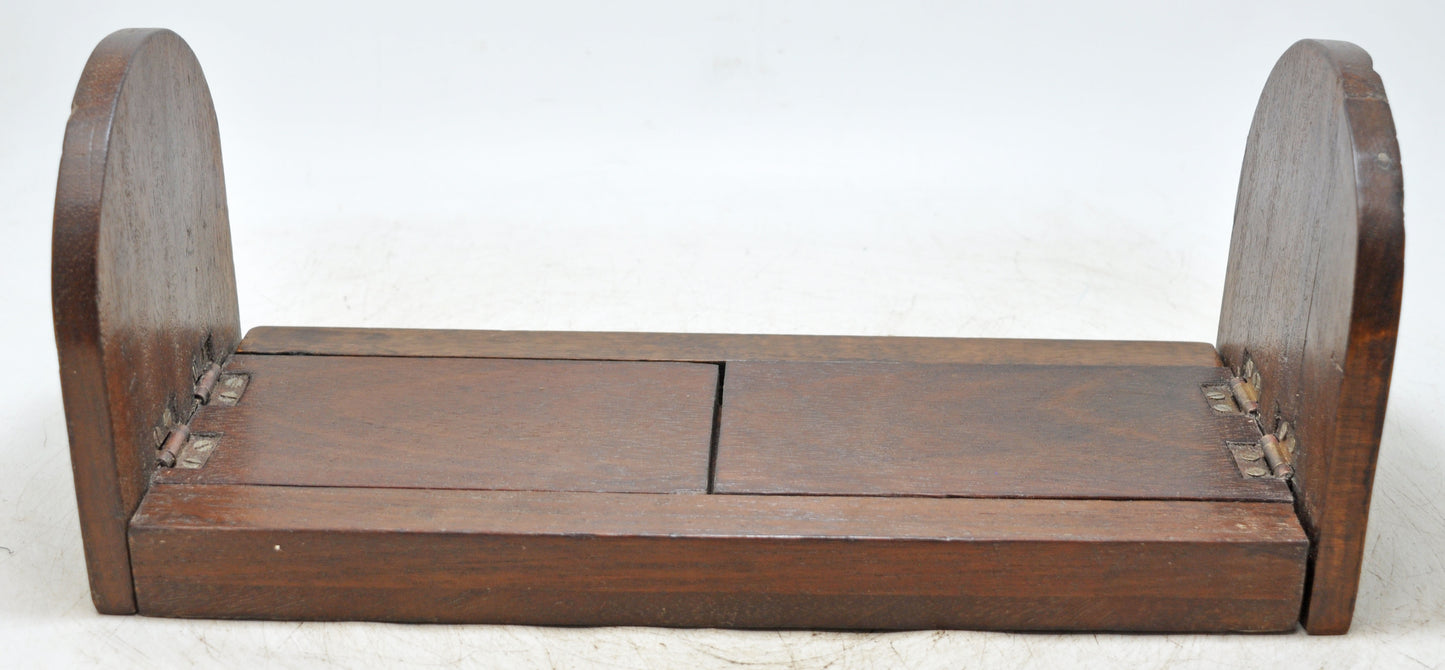 Antique Wooden Foldable Book Rack Stand Original Old Hand Crafted