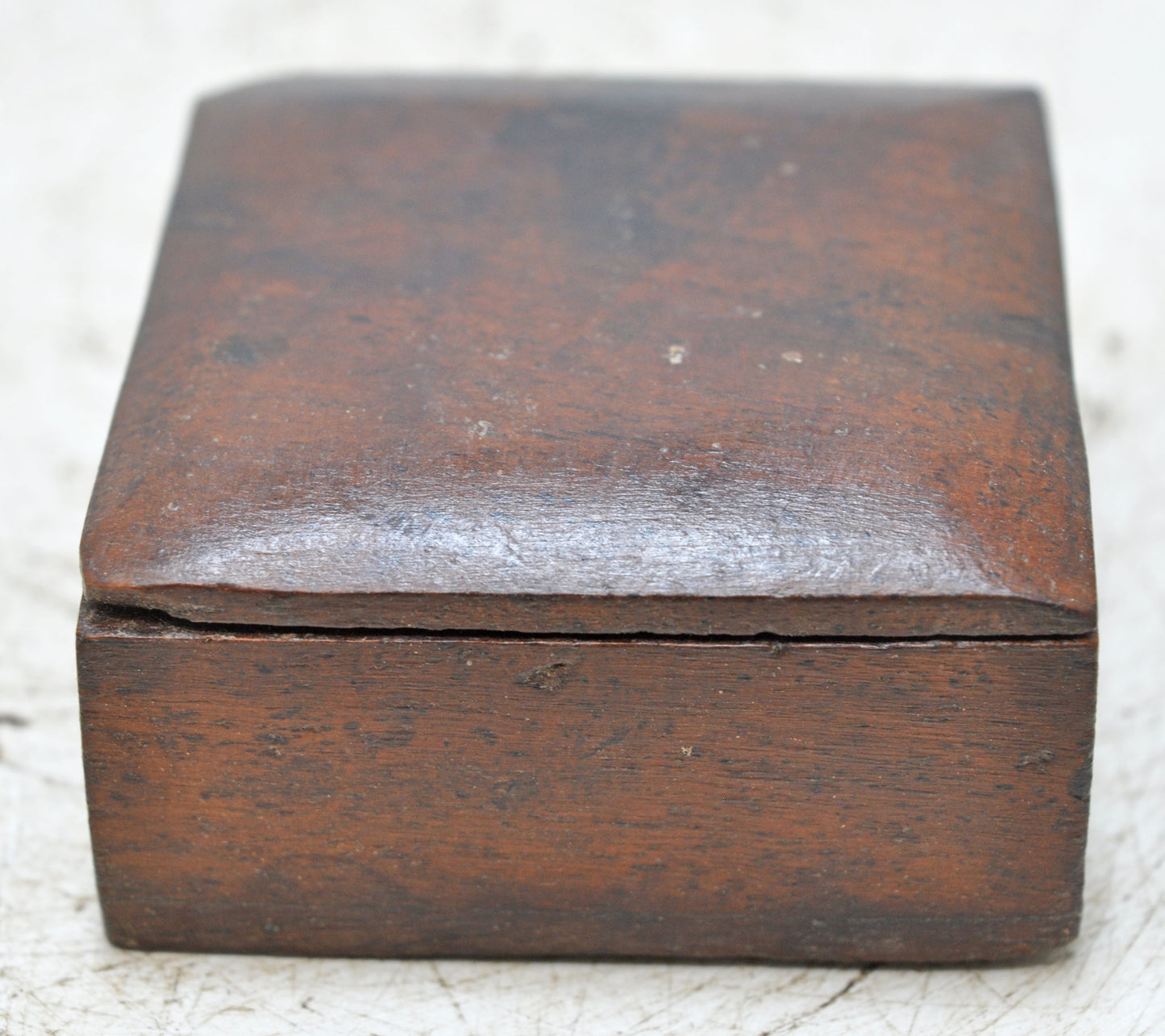 Vintage Wooden Small Square Box Original Old Hand Crafted