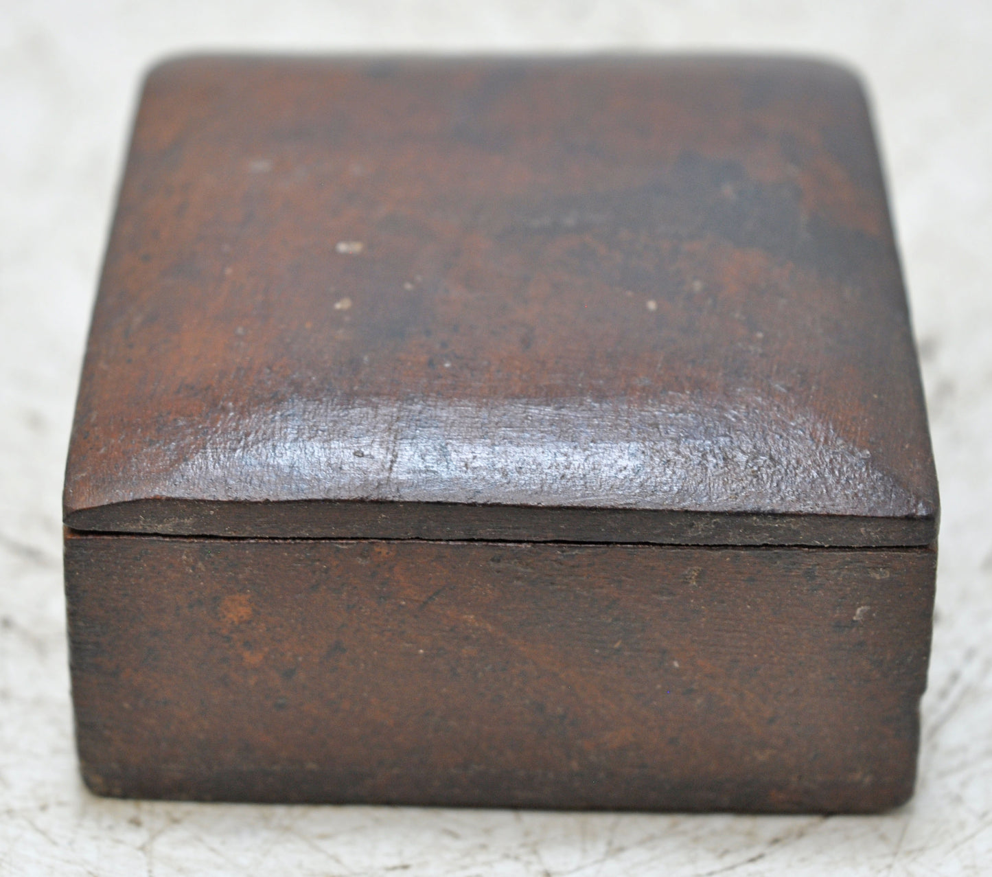 Vintage Wooden Small Square Box Original Old Hand Crafted