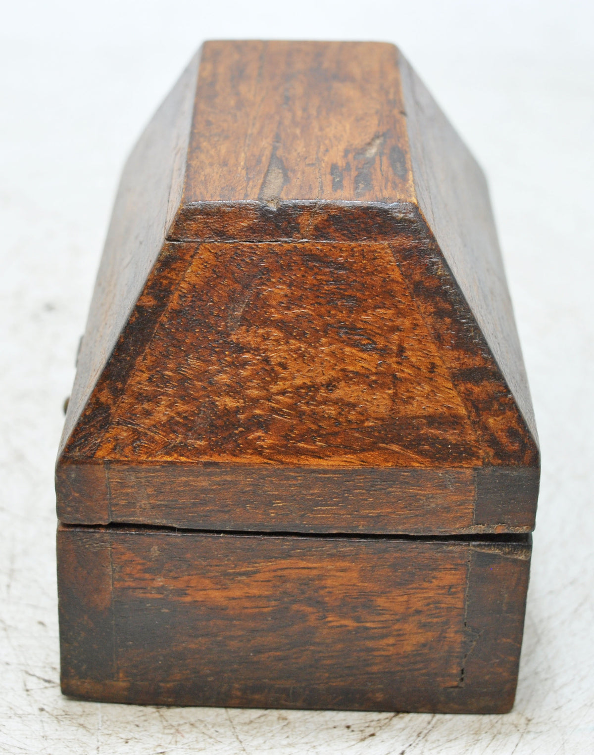 Vintage Wooden Dome Shaped Storage Box Original Old Hand Crafted