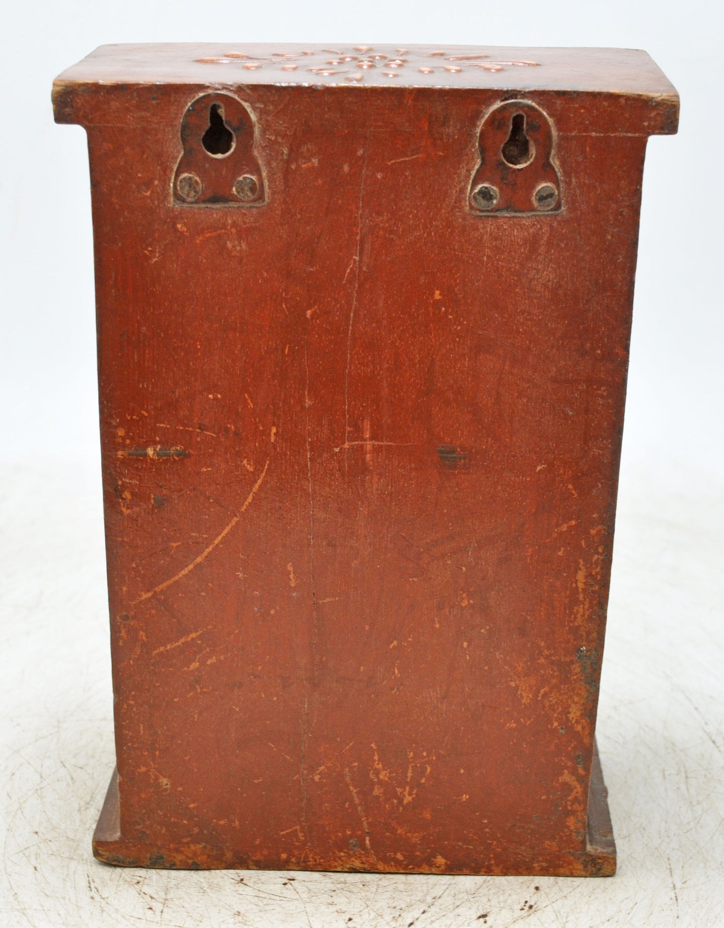 Vintage Wooden Almirah Shaped Storage Box Original Old Fine Hand Painted
