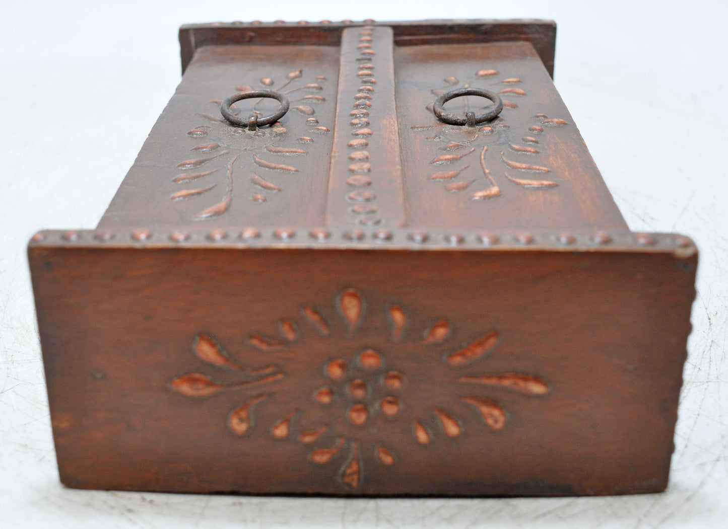 Vintage Wooden Almirah Shaped Storage Box Original Old Fine Hand Painted