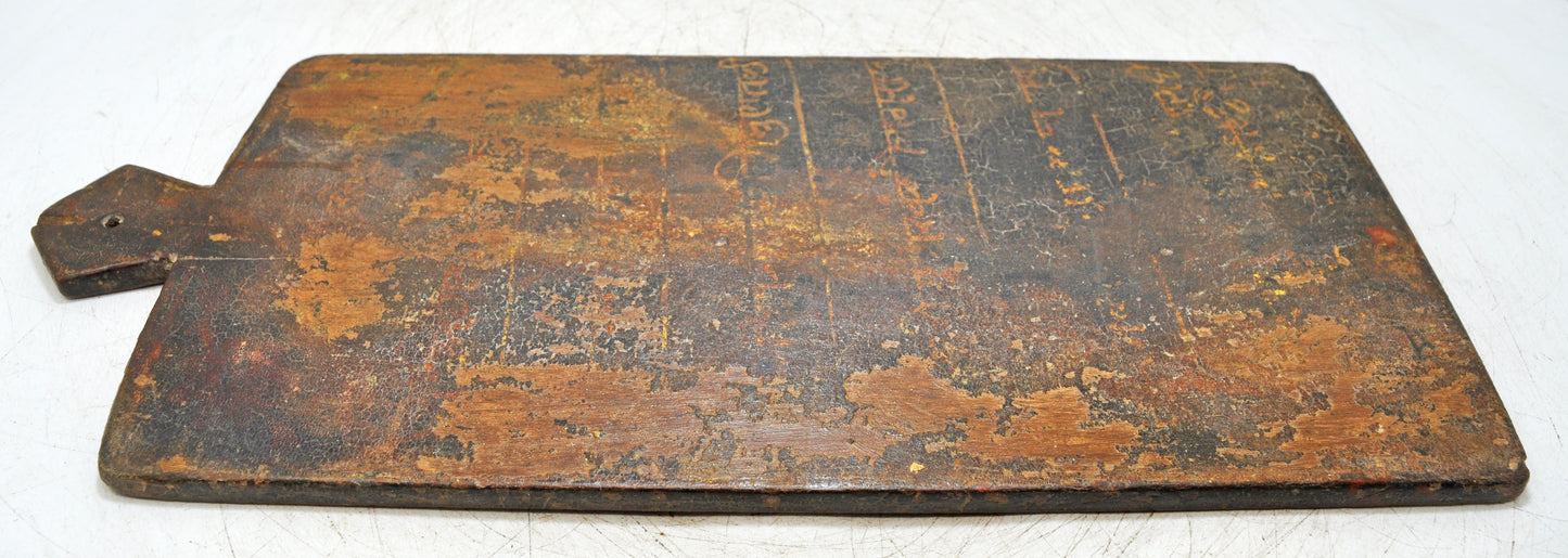 Antique Wooden Agreement Slate Original Old Hand Crafted Fine Painted