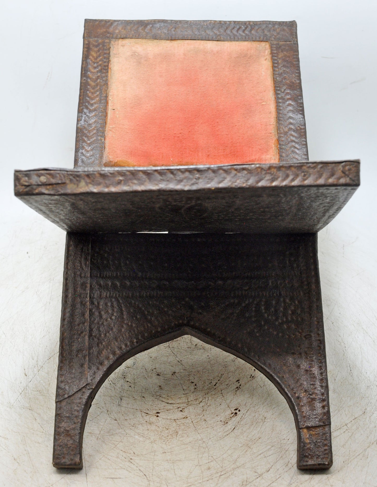 Antique Wooden Holy Quran Book Stand Original Old Fine Metal Fitted Engraved