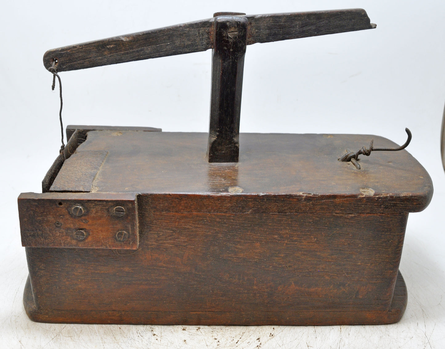 Antique Wooden Unique Mouse Trap Box Original Old Very Fine Hand Crafted