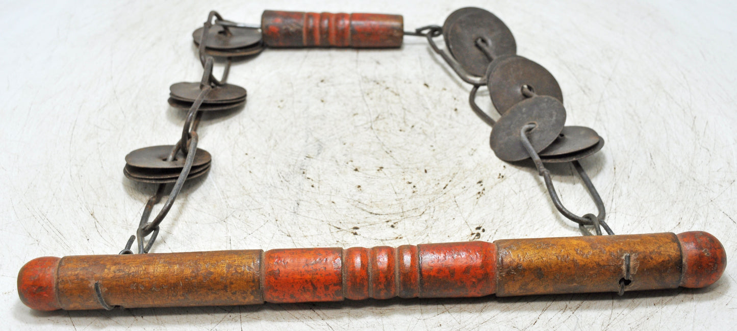 Vintage Wooden Iron Musical Clamps Original Old Hand Crafted
