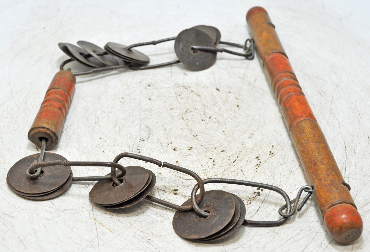 Vintage Wooden Iron Musical Clamps Original Old Hand Crafted