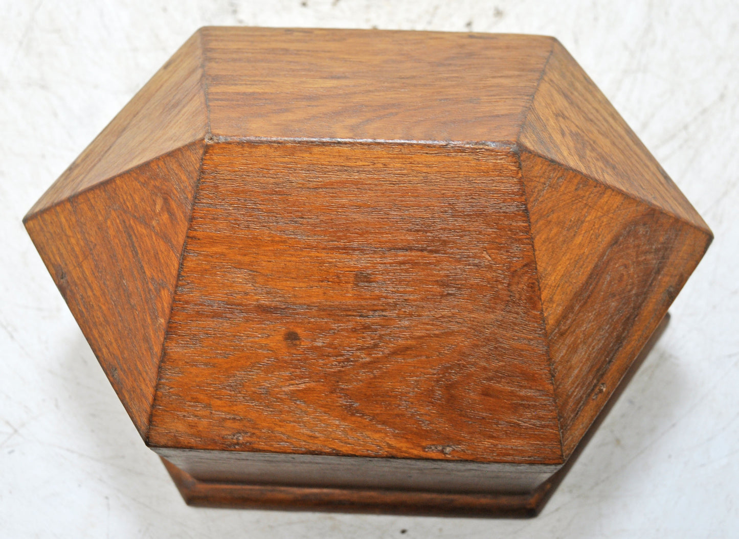 Vintage Wooden Dome Shaped Small Storage Box Original Old Hand Crafted