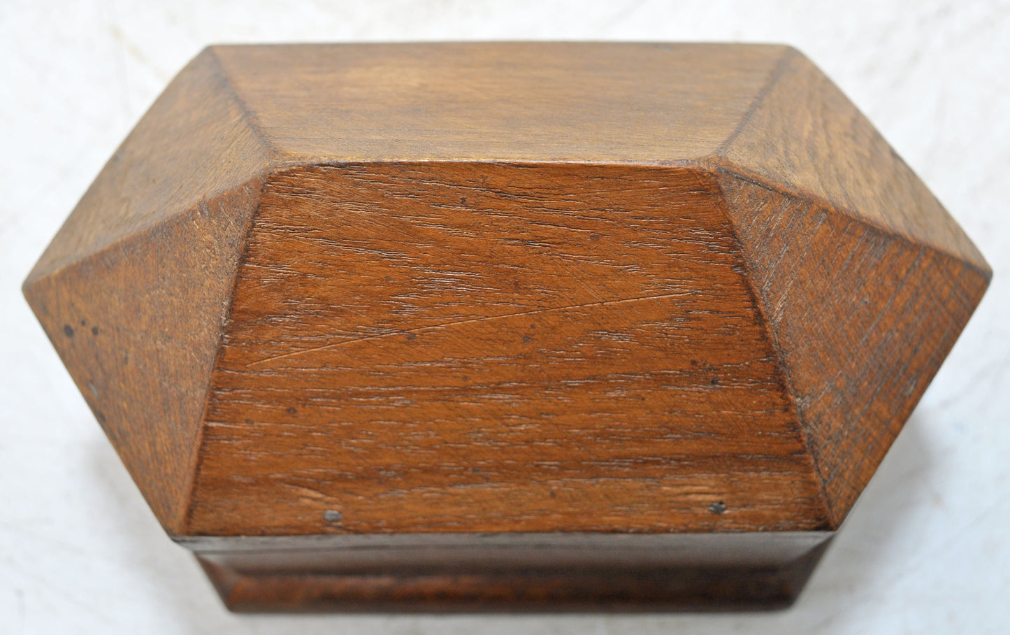Vintage Wooden Dome Shaped Small Storage Box Original Old Hand Crafted