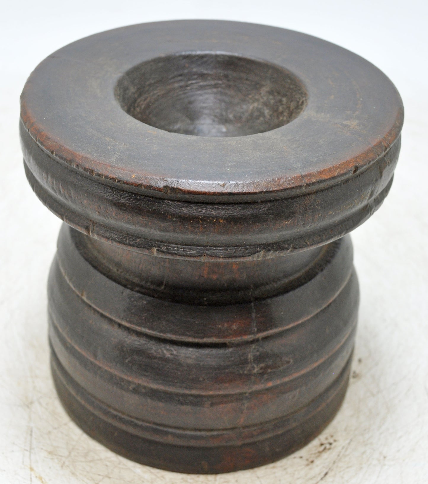Antique Wooden Agricultural Seed Holder Bijni Original Old Hand Carved