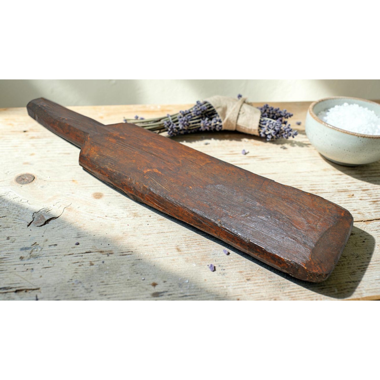 Antique Wooden Kitchenware Chopping Board Original Old hand Carved