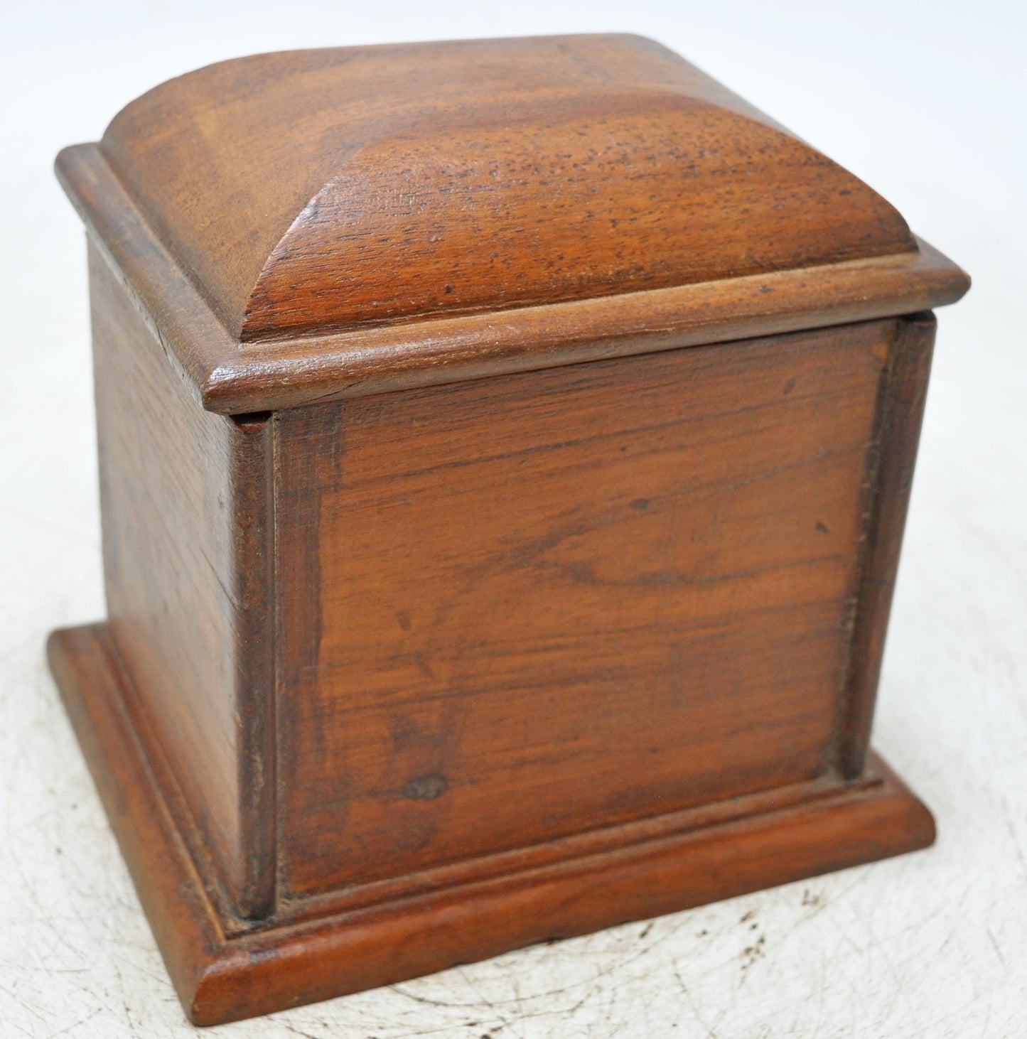 Vintage Wooden Dome Shaped Storage Box Original Old Hand Crafted