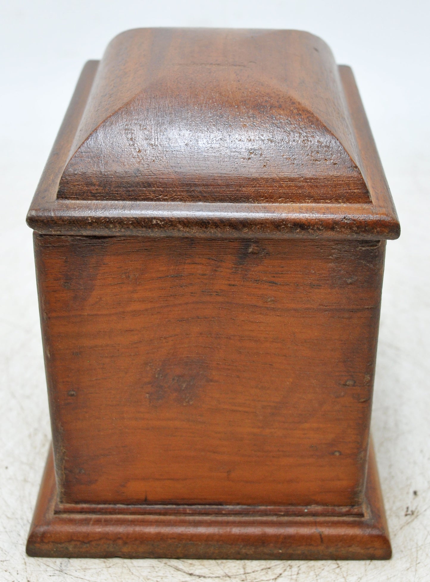 Vintage Wooden Dome Shaped Storage Box Original Old Hand Crafted