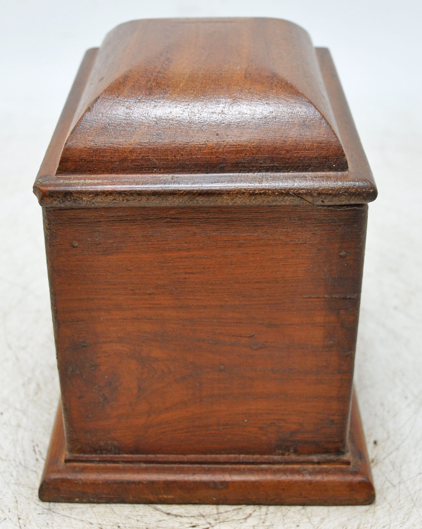 Vintage Wooden Dome Shaped Storage Box Original Old Hand Crafted