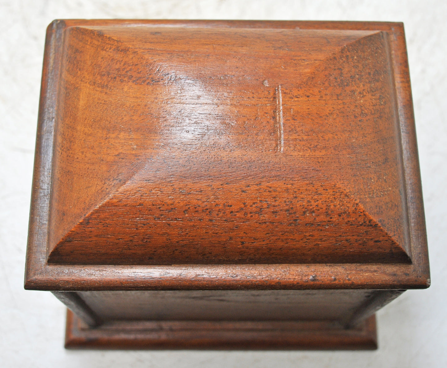 Vintage Wooden Dome Shaped Storage Box Original Old Hand Crafted