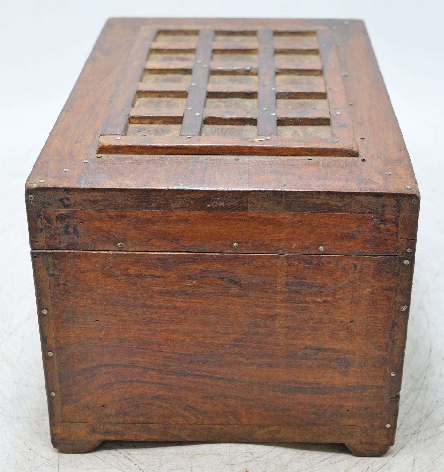 Vintage Wooden Storage Chest Box Original Old Hand Crafted