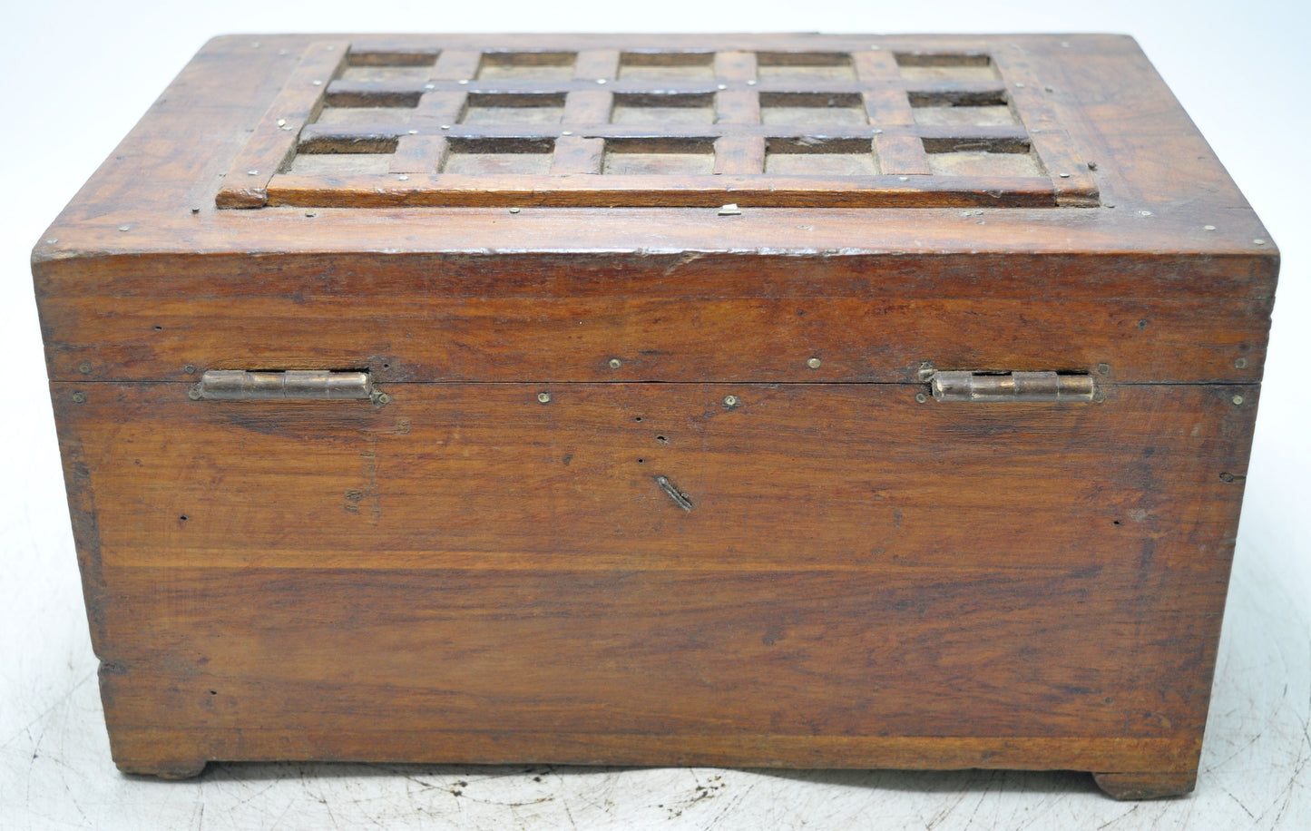 Vintage Wooden Storage Chest Box Original Old Hand Crafted
