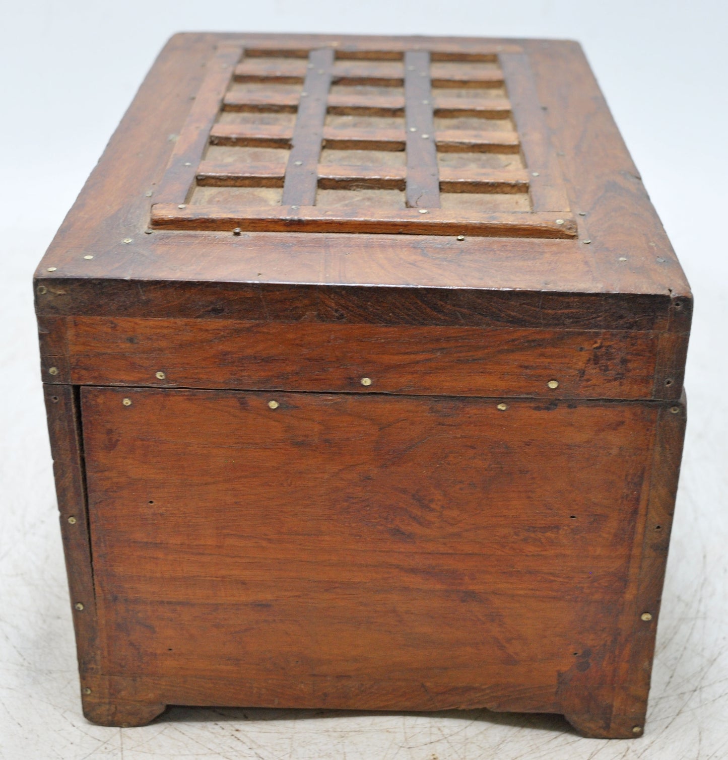 Vintage Wooden Storage Chest Box Original Old Hand Crafted