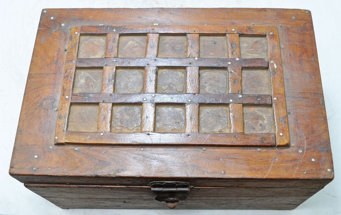 Vintage Wooden Storage Chest Box Original Old Hand Crafted