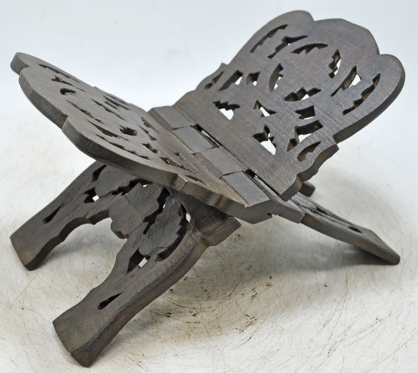 Antique Wooden Holy Quran Book Stand Original Old Hand Crafted Fine Carved
