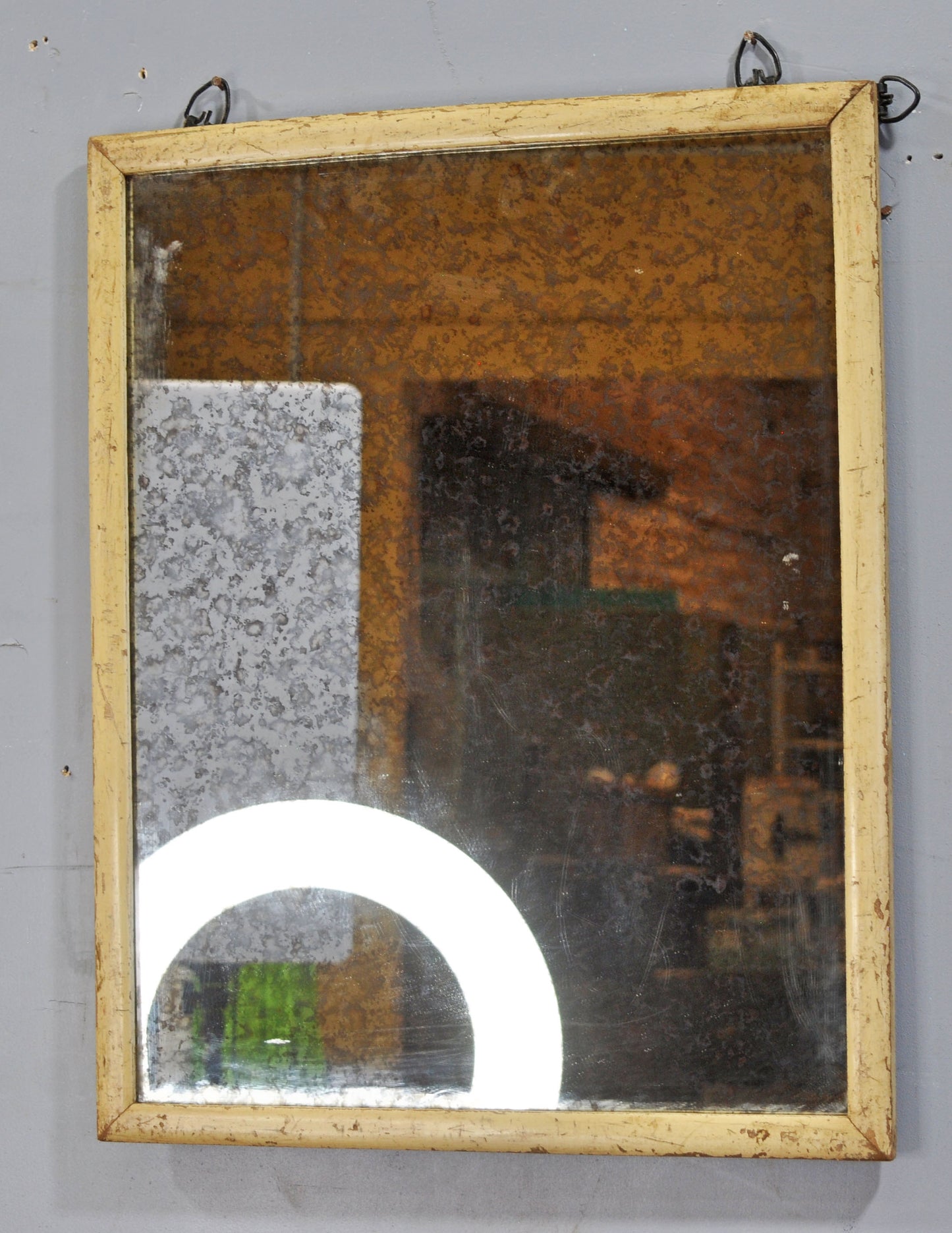 Antique Wooden Wall Décor Mirror Frame Original Old Hand Crafted