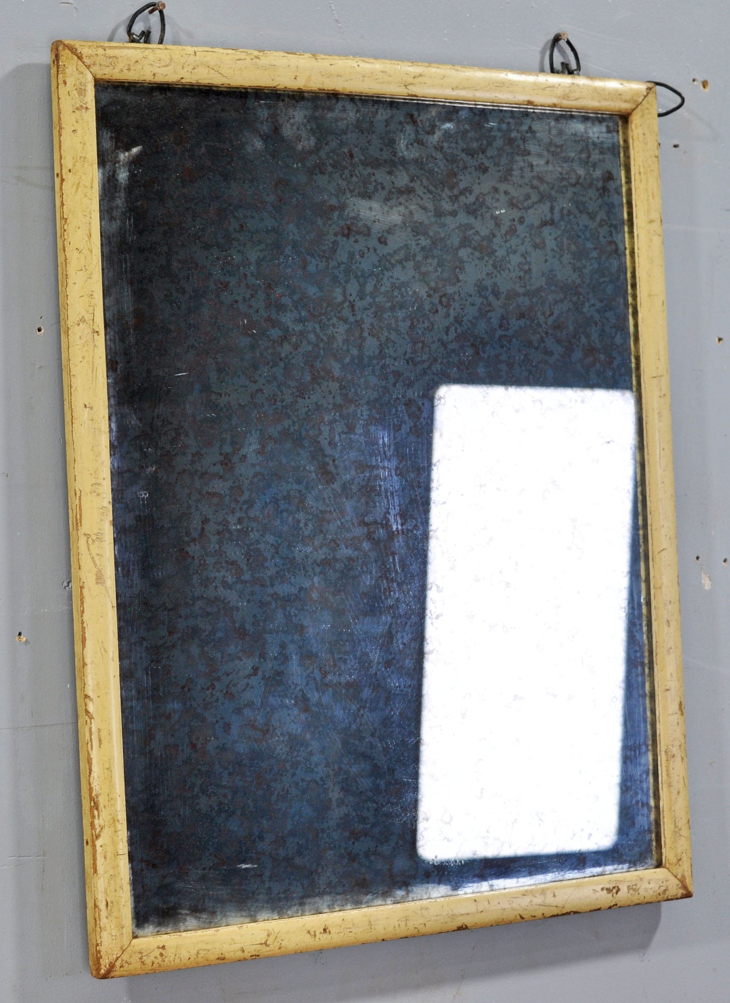 Antique Wooden Wall Décor Mirror Frame Original Old Hand Crafted