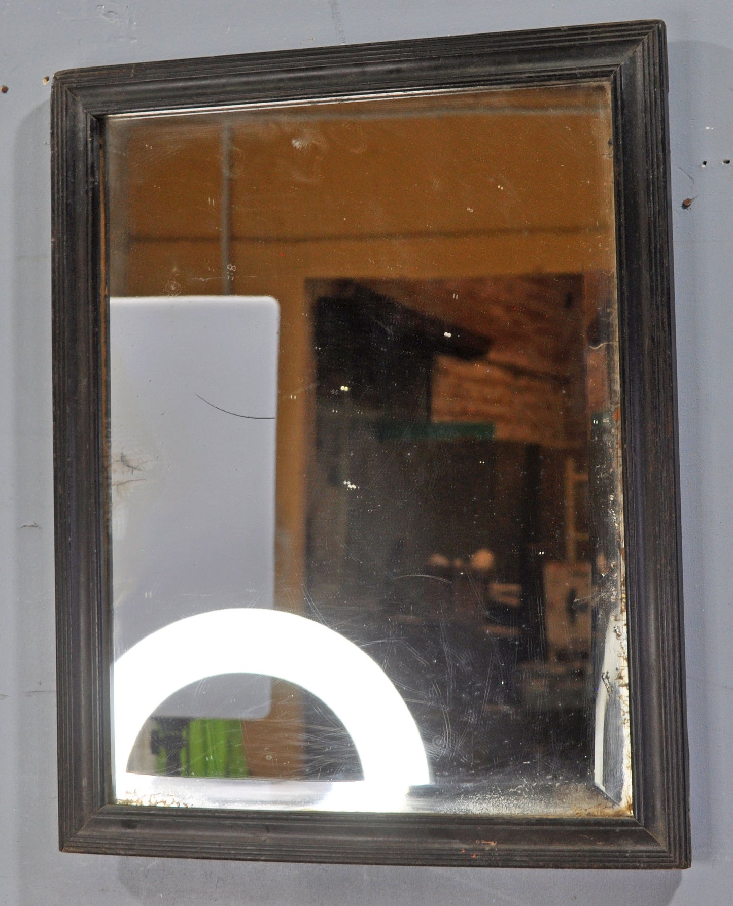 Antique Wooden Wall Décor Mirror Frame Original Old Hand Crafted