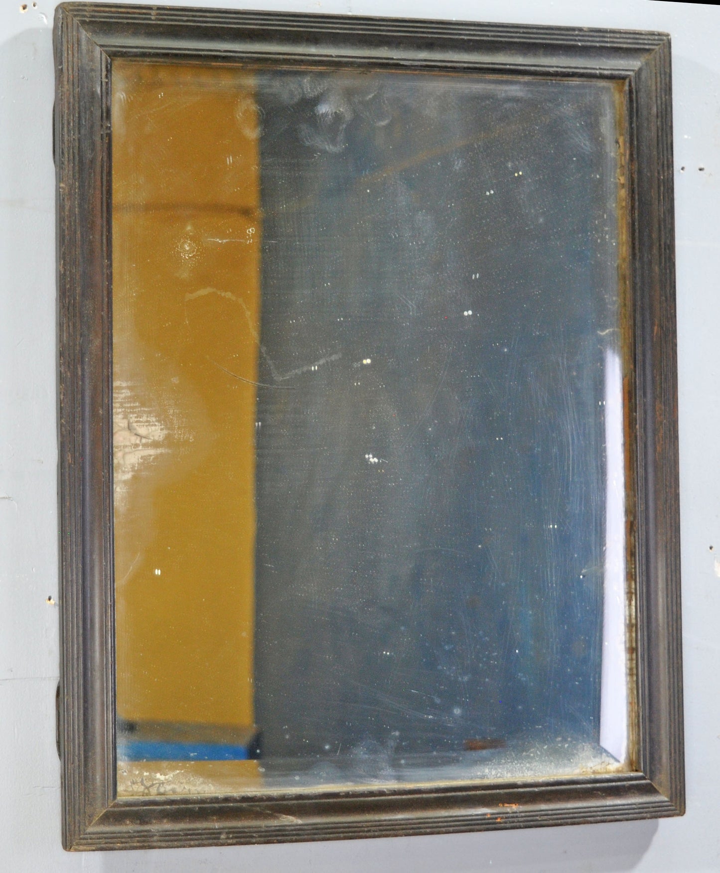 Antique Wooden Wall Décor Mirror Frame Original Old Hand Crafted