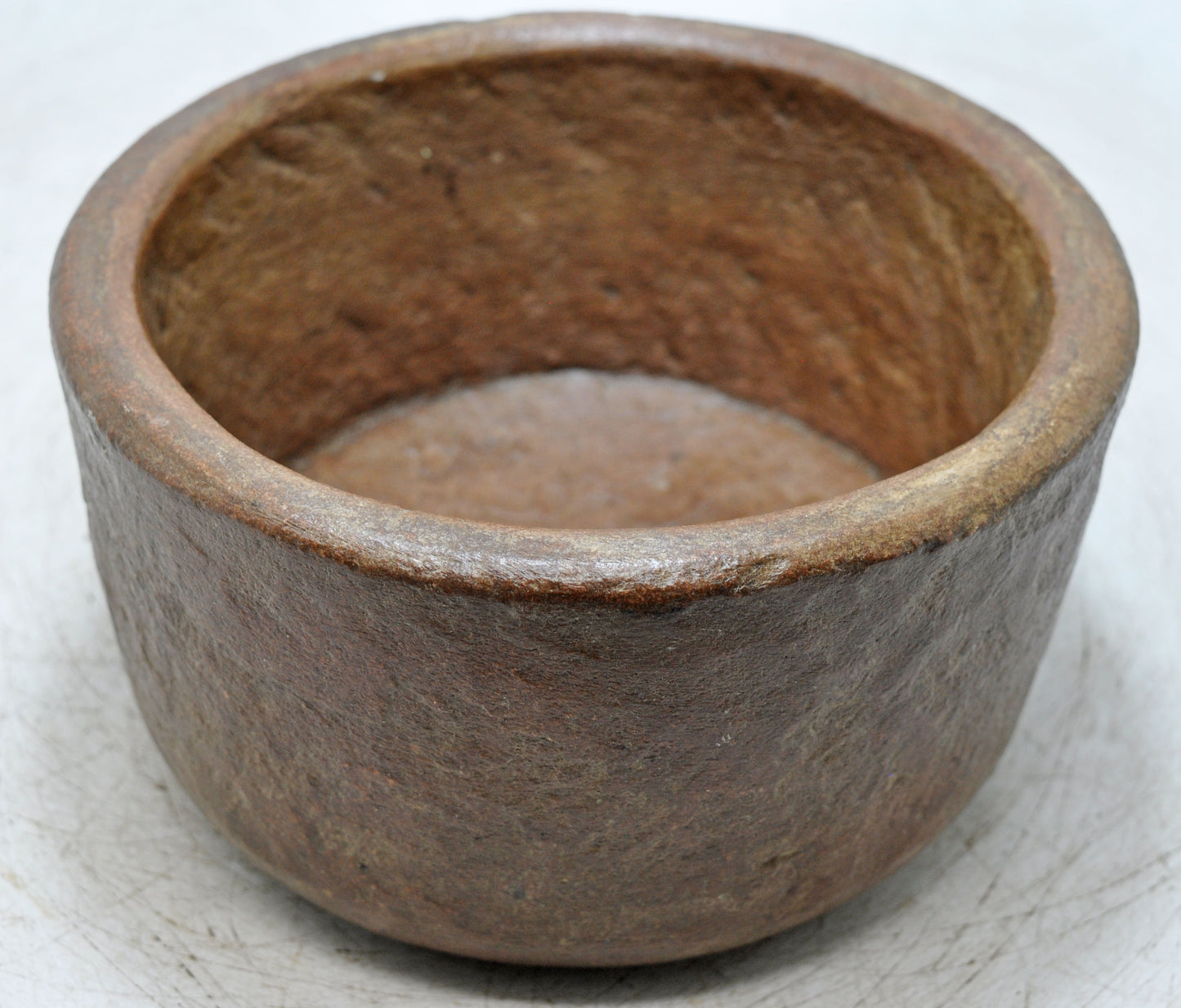 Antique Sand Stone Round Kitchenware Curry Bowl Original Old Fine Hand Carved
