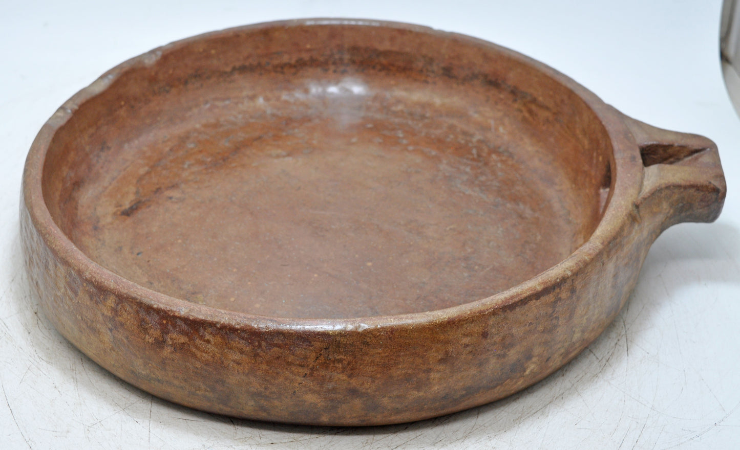 Antique Brown Sand Stone Large Size Decorative Water Bowl Original Old Very Fine Hand Carved