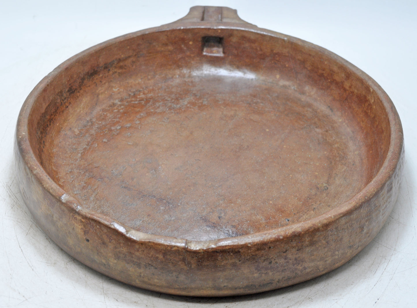 Antique Brown Sand Stone Large Size Decorative Water Bowl Original Old Very Fine Hand Carved