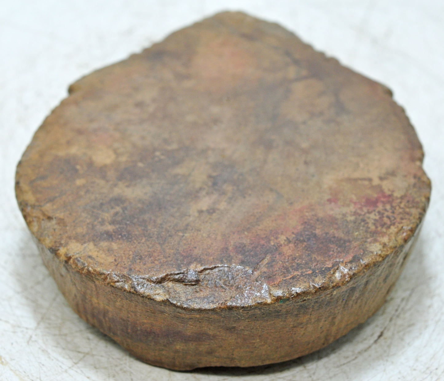 Antique Sand Stone Round Saffron Grinding Plate Original Old Hand Carved