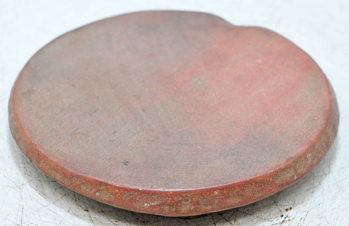 Antique Sand Stone Round Saffron Grinding Plate Original Old Hand Carved