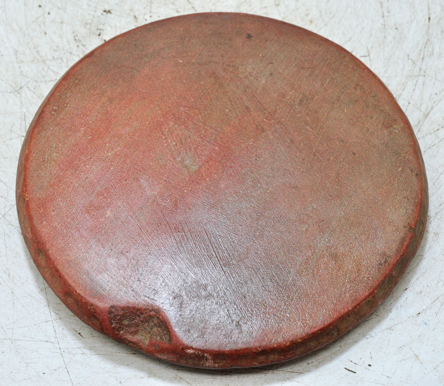 Antique Sand Stone Round Saffron Grinding Plate Original Old Hand Carved