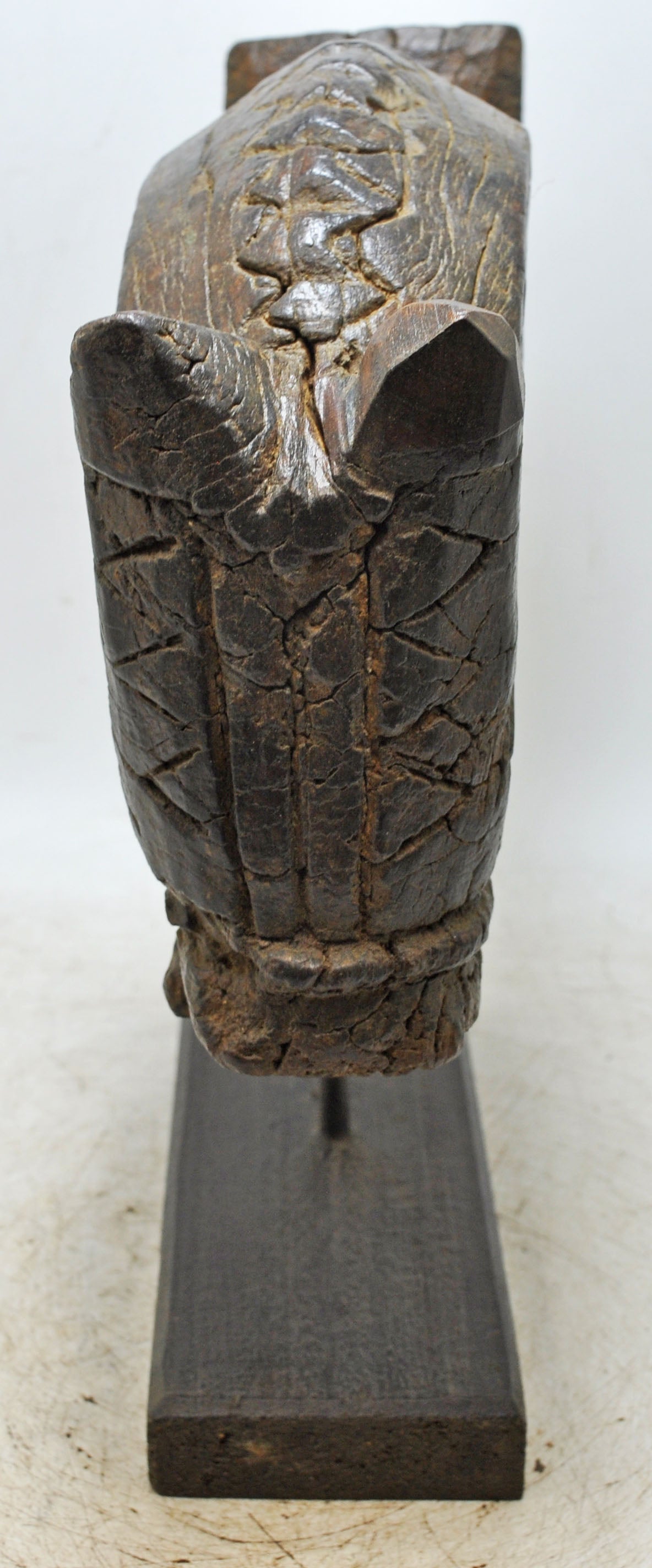 Antique Wooden Horse Head Bust Figurine Original Old Fine Hand Carved