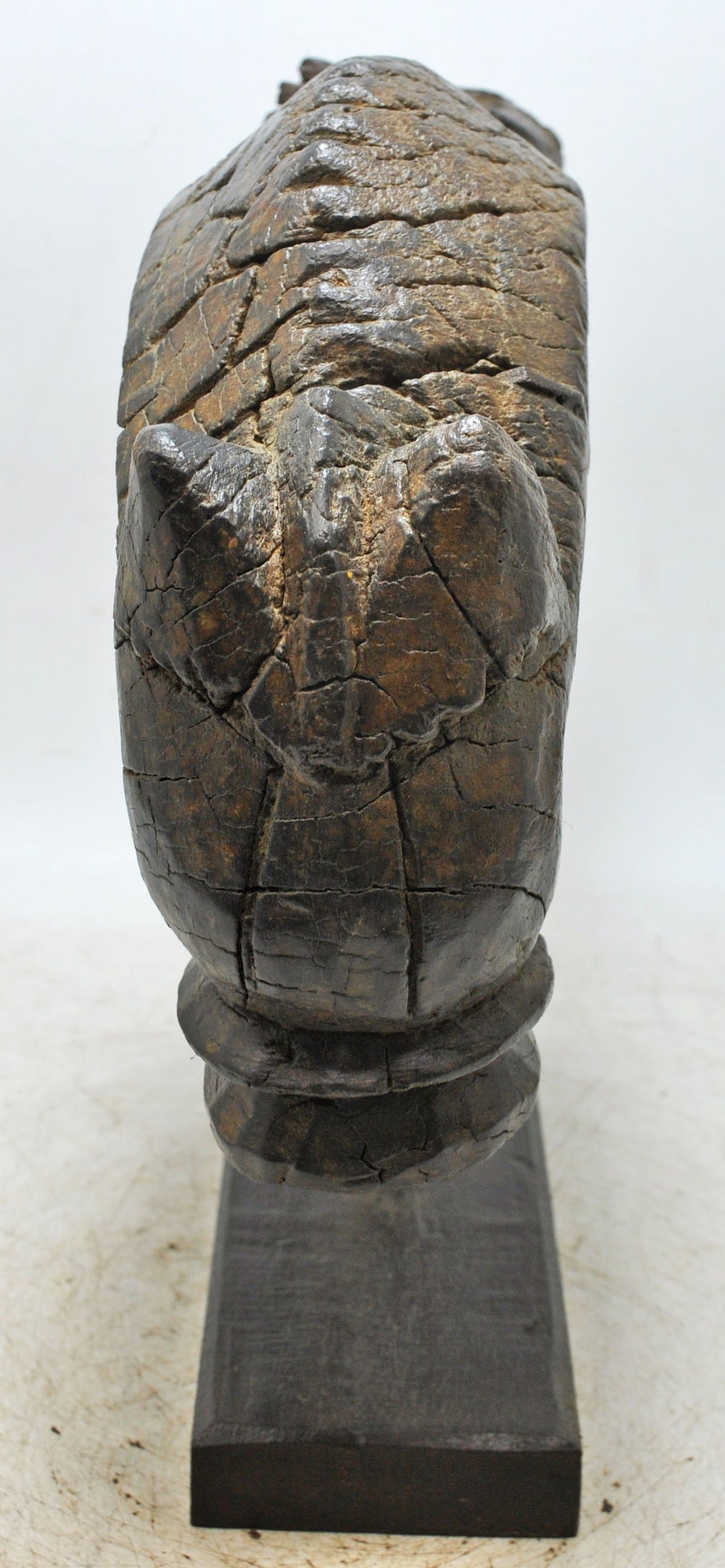 Antique Wooden Horse Head Bust Figurine Original Old Fine Hand Carved