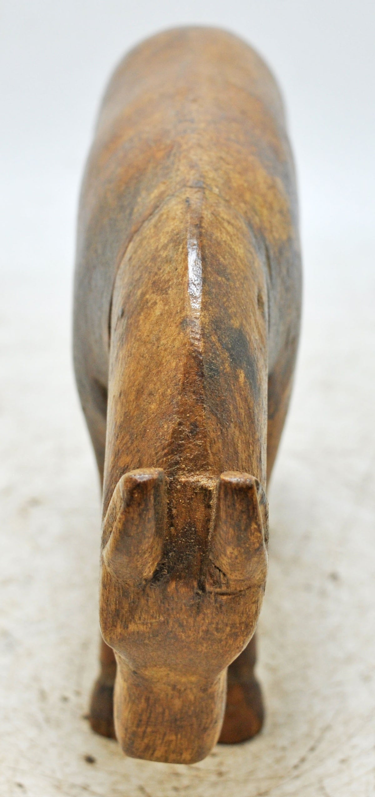 Vintage Wooden Small Horse Figurine Original Old Hand Carved