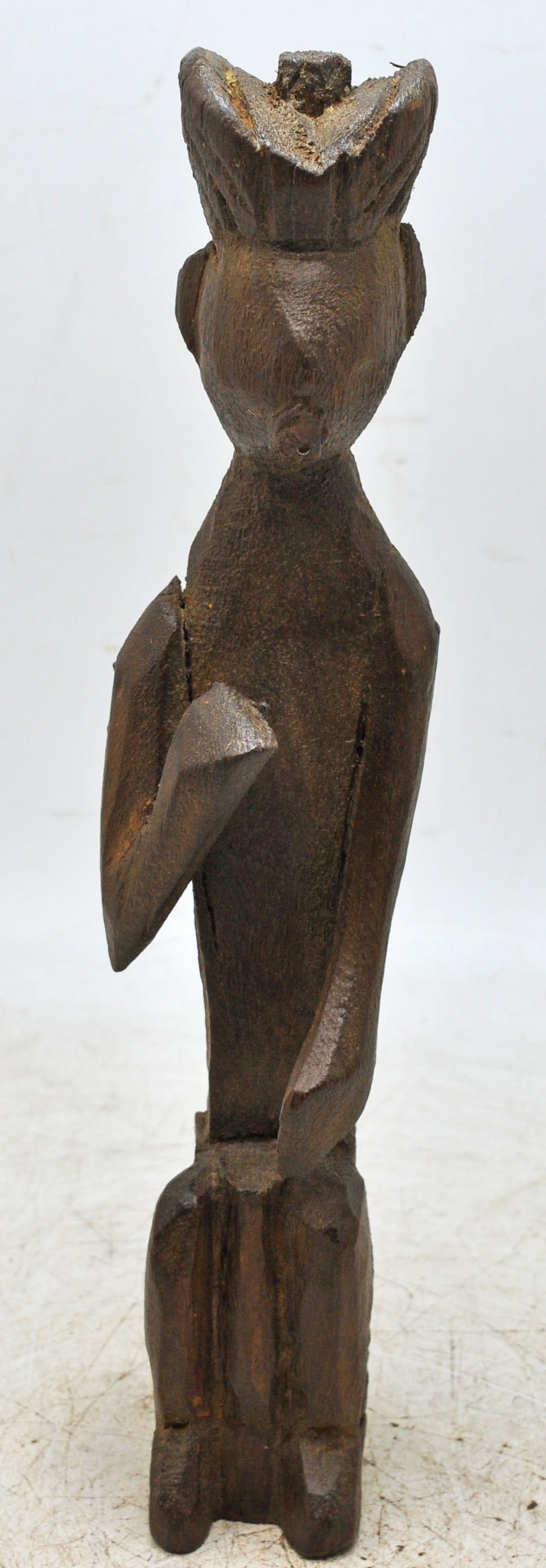 Vintage Wooden Musician Figurine Original Old Hand Carved