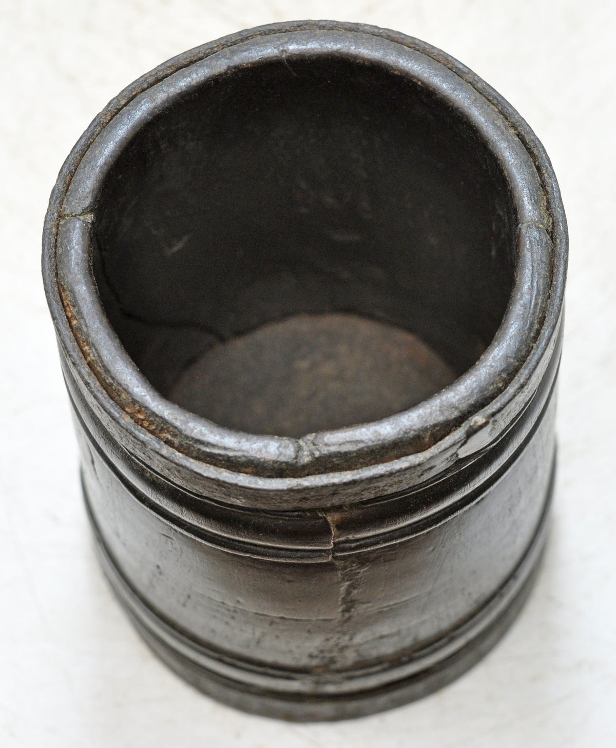 Antique Wooden Grain Measurement Paili Pot Original Old Hand Carved