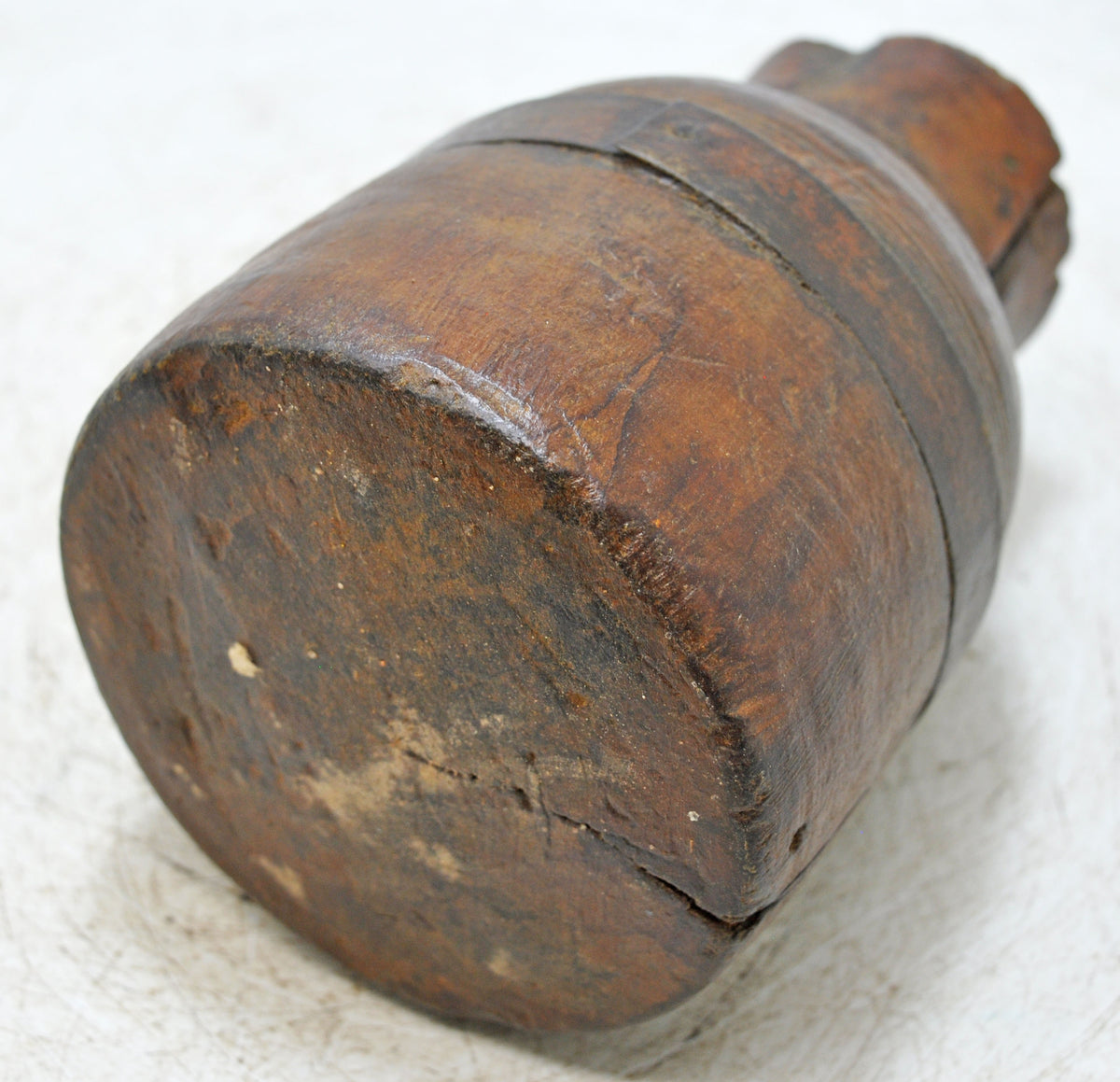 Antique Wooden Grain Measurement Paili Pot Original Old Hand Carved