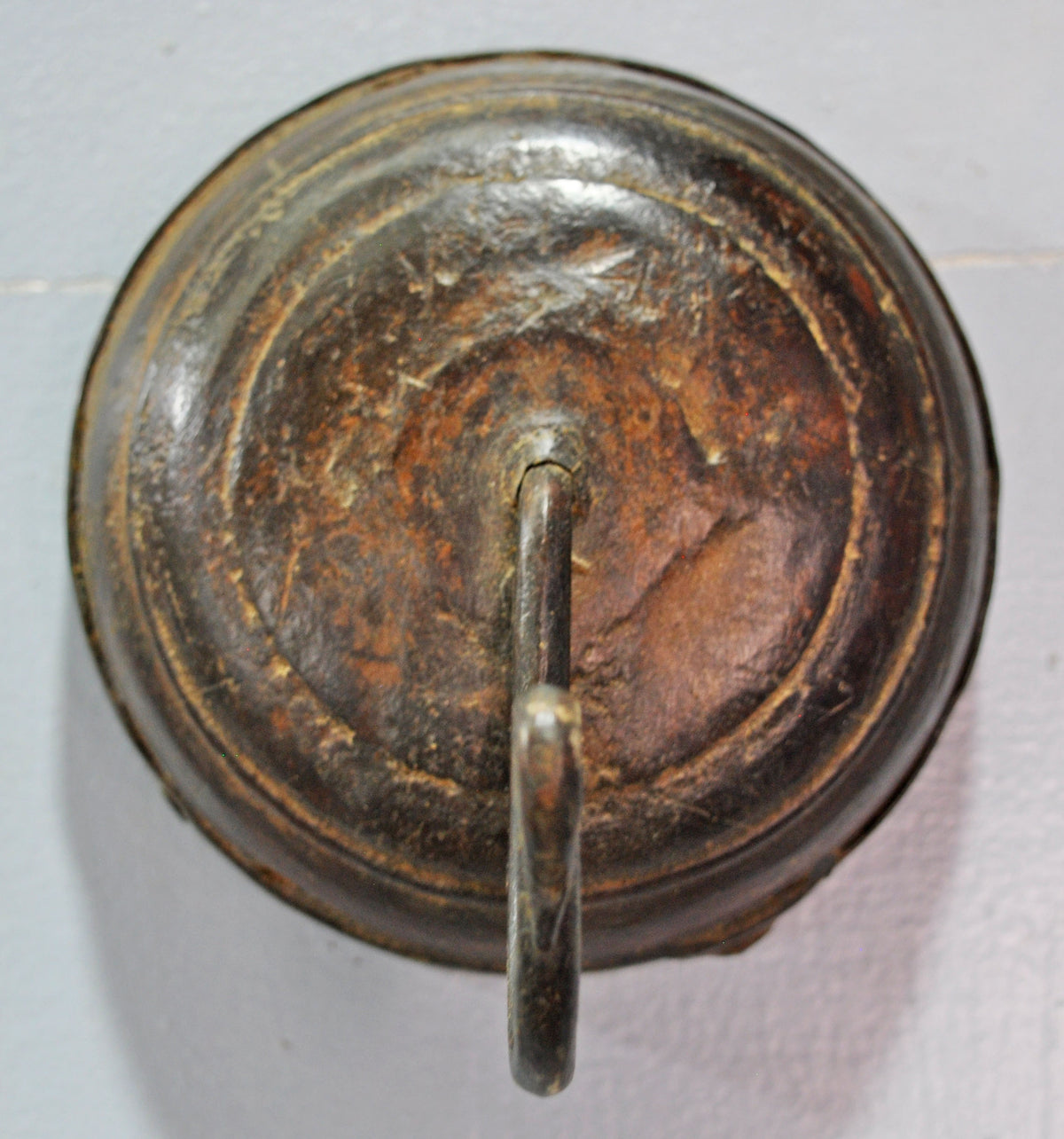 Antique Wooden Wall Hanging 1 Hook Hanger Original Old Hand Crafted