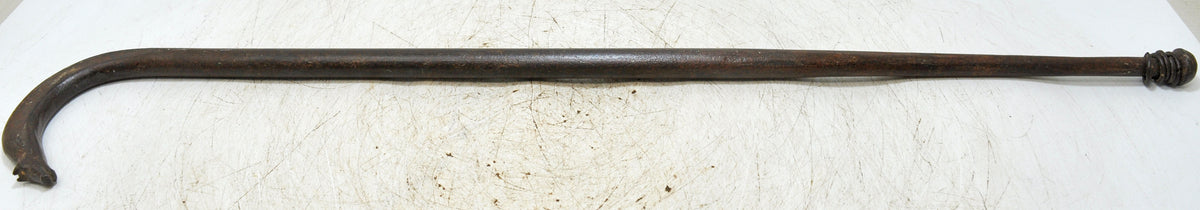 Antique Iron Priests Elbow Resting Stick Original Old Hand Crafted Engraved