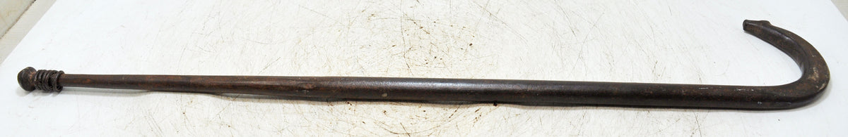 Antique Iron Priests Elbow Resting Stick Original Old Hand Crafted Engraved