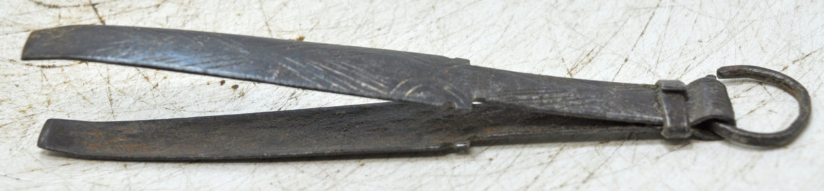 Antique Iron Small Jewelsmiths Tongs Tweezers Original Old Hand Crafted