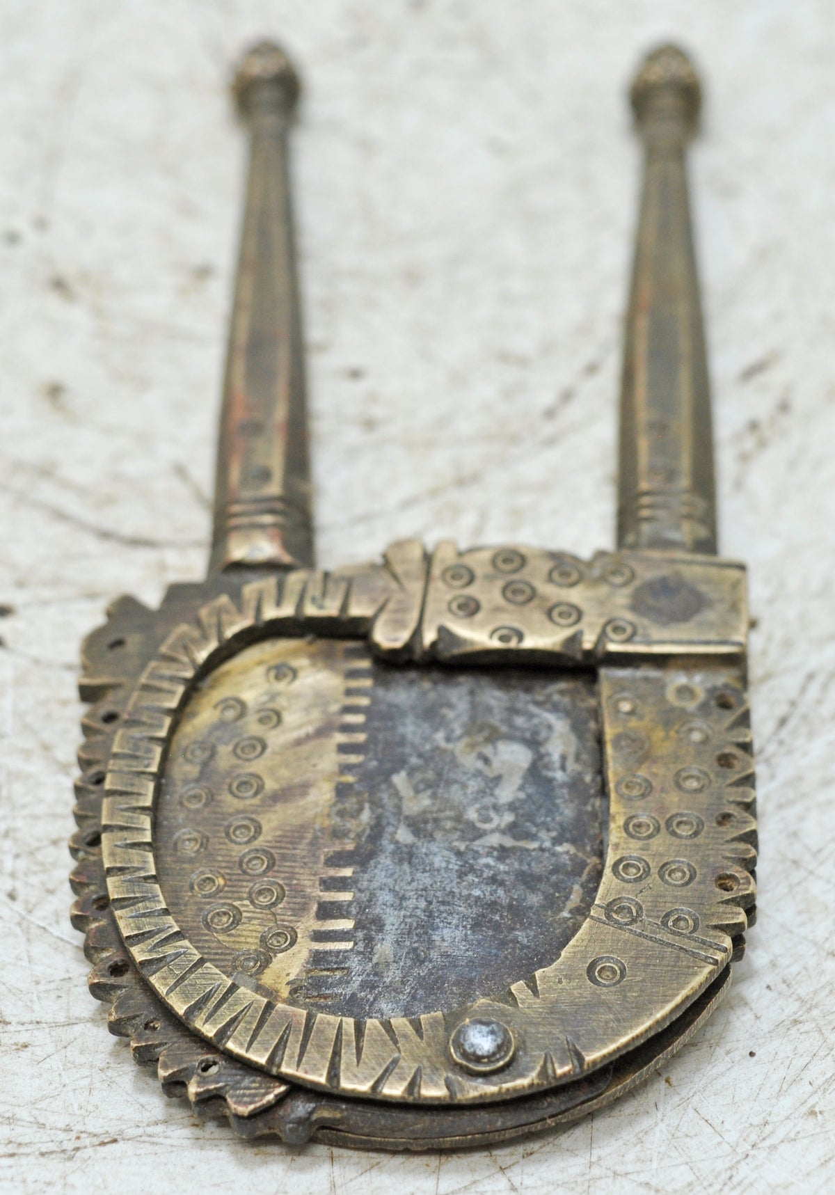 Antique Brass Betel Nut Cutter Sarota Original Old Hand Crafted Fine Engraved