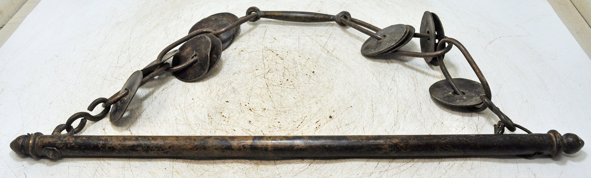 Antique Iron Wooden Musical Instrument Clamps Original Old Hand Crafted