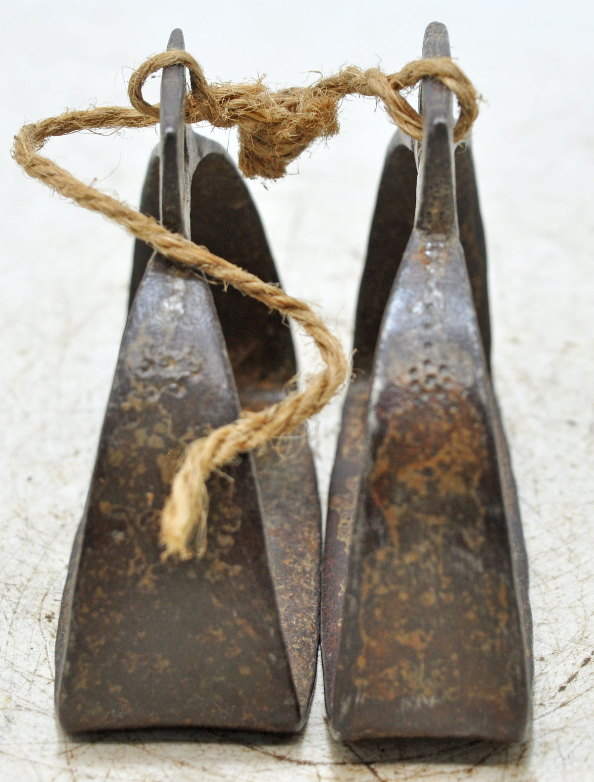 Antique Iron Horse Saddle Stirrups Original Old Hand Crafted