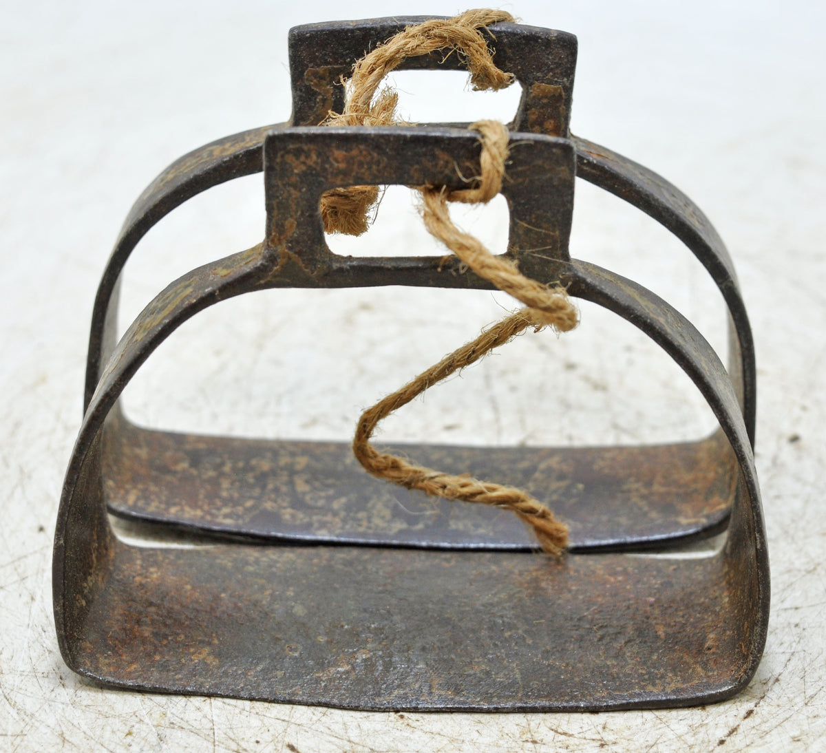 Antique Iron Horse Saddle Stirrups Original Old Hand Crafted