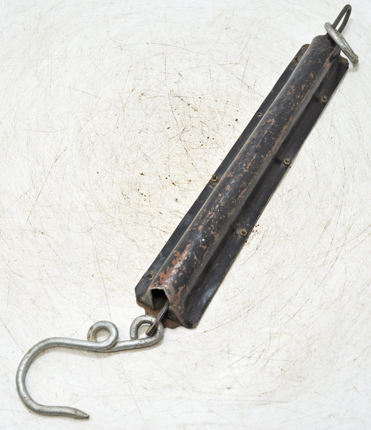 Antique Iron Brass Hanging Measuring Scale Original Old Hand Crafted