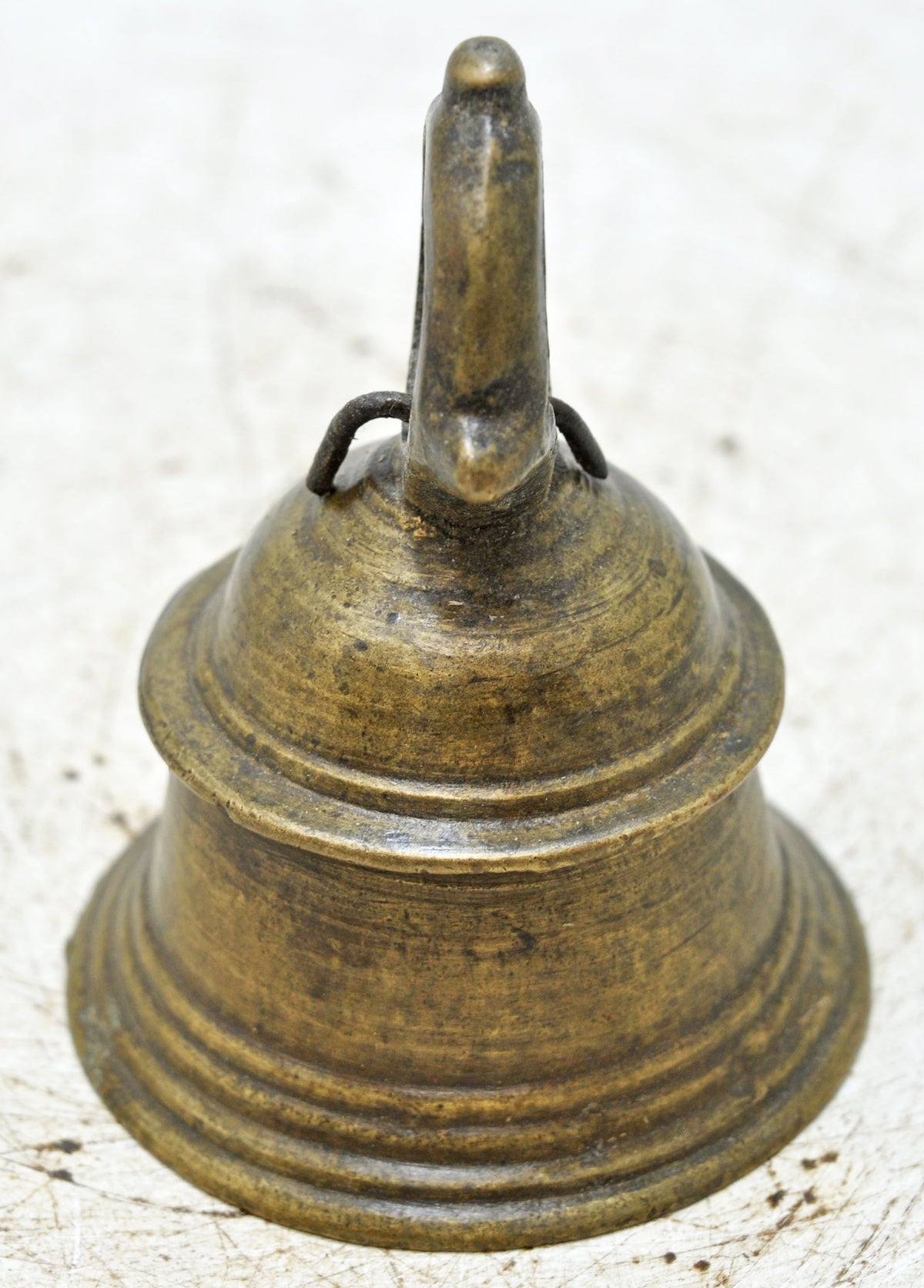 Antique Brass Hanging Temple Bell Original Old Hand Crafted Engraved